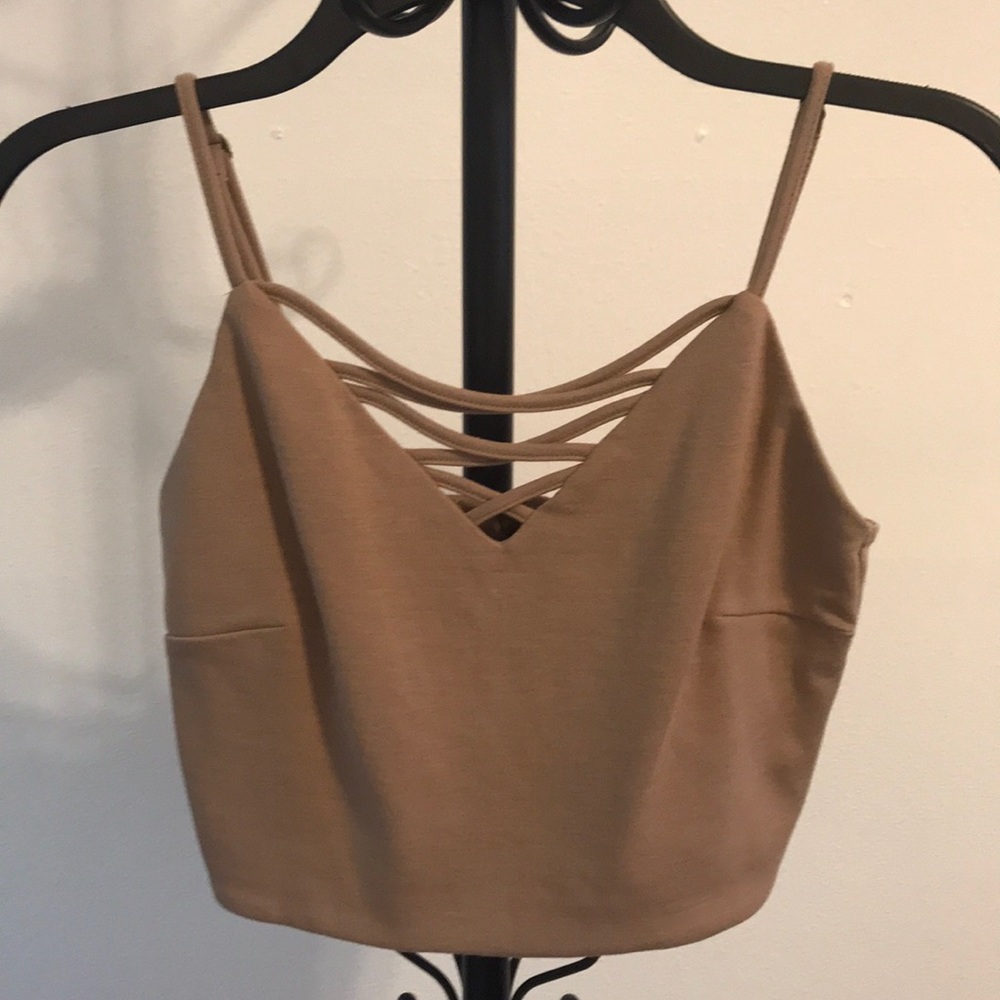 Tan crop top